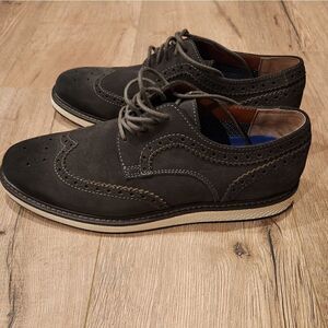 NEW MEN'S SHOES VINCE CAMUTO BROWN COLOR SIZE 10 SUEDEON LACES